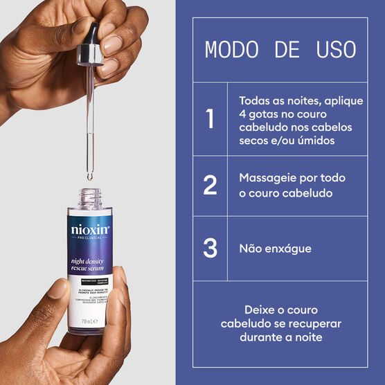 S&eacute;rum Capilar Nioxin Night Density Rescue